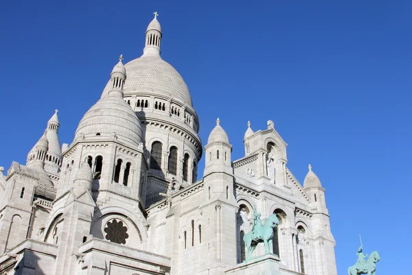 Basilique of Sacre Coeur, Montmartre, Paris, France — Stock Photo, Image