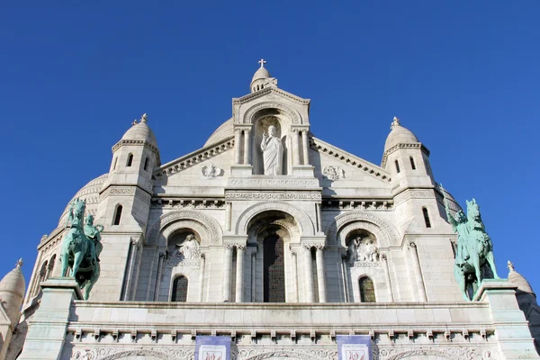 Basilique av sacre coeur, montmartre, paris, Frankrike — Stockfoto