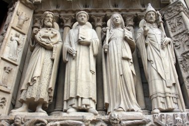 Saint john the baptist, saint stephen, saint genevieve ve Papa sylvester Aziz