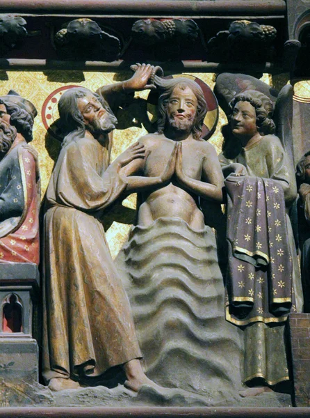 Battesimo del Signore, Cattedrale di Notre Dame, Parigi — Foto Stock