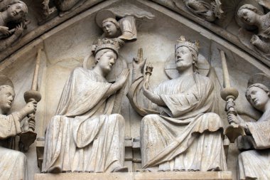 taç giyme töreni virgin, notre dame Katedrali, paris