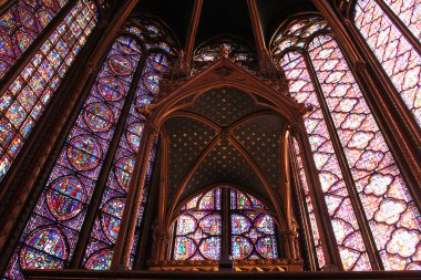 Paris la sainte-chapelle vitray pencere