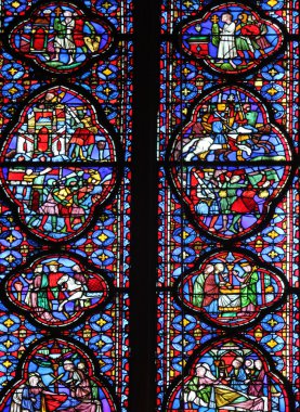 Paris la sainte-chapelle vitray pencere