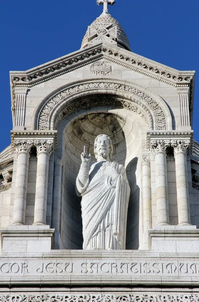 Basilika von Sacre Coeur, Montmartre, Paris — Stockfoto