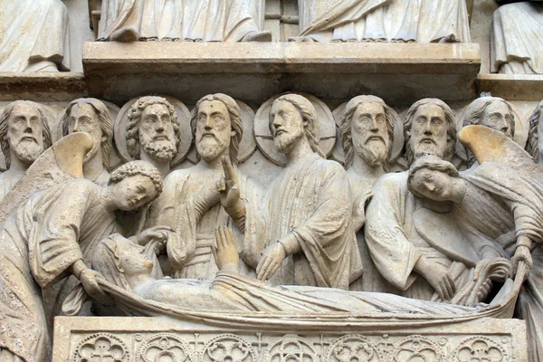 Décès de la Vierge Marie, Cathédrale Notre Dame, Paris — Photo