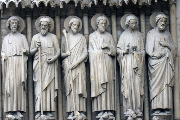 Варфоломей, Симон, Иаков Меньший, Андрей, Иоанн и Петр . — стоковое фото