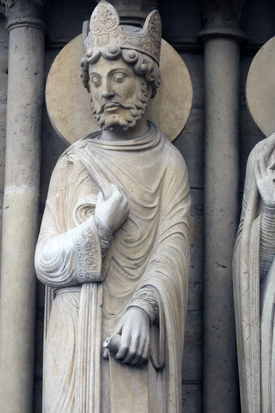 King, Catedral de Notre Dame, París — Foto de Stock