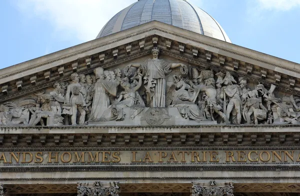 Parigi - timpano del Pantheon — Foto Stock