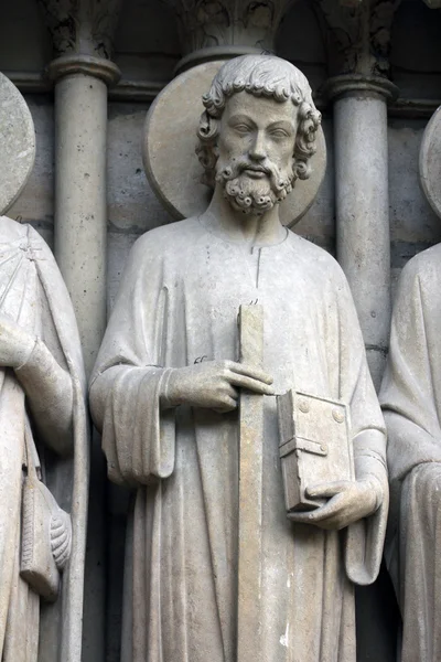 Saint Thomas, Notre Dame Cathedral, Paris Stock Image