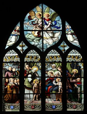 St john the baptist tanıttı annesi, St elizabeth, Bebek İsa ve kutsal akrabalık