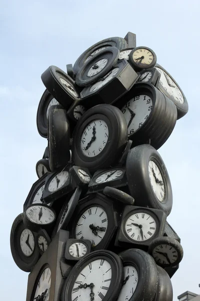 Monumento L 'Heure de Tous, Estação Ferroviária Saint-Lazare, Paris — Fotografia de Stock