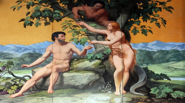 Ádám és Éva Stock Kép