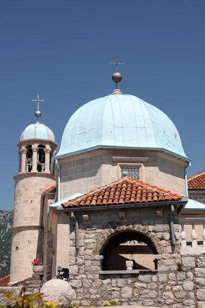 Kostel Panny Marie ze skály, perast, Černá Hora — Stock fotografie