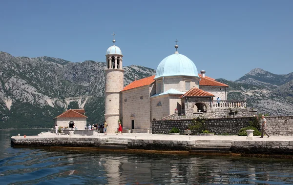 Iglesia de Nuestra Señora de las Rocas, Perast, Montenegro — Foto de Stock