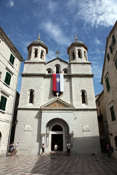 Szent Miklós-templom Kotor. Montenegró — Stock Fotó