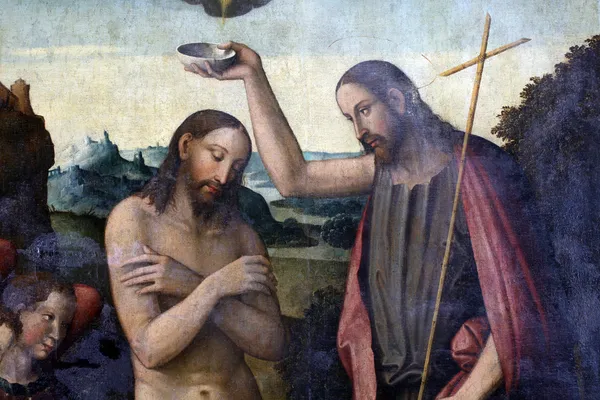 İsa'nın vaftiz — Stok fotoğraf