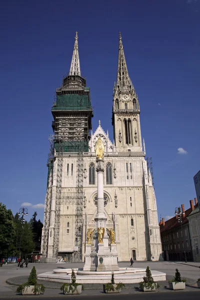 萨格勒布大教堂 — 图库照片