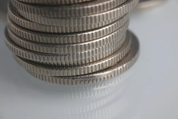 Stacks of money coins — Stock Photo, Image