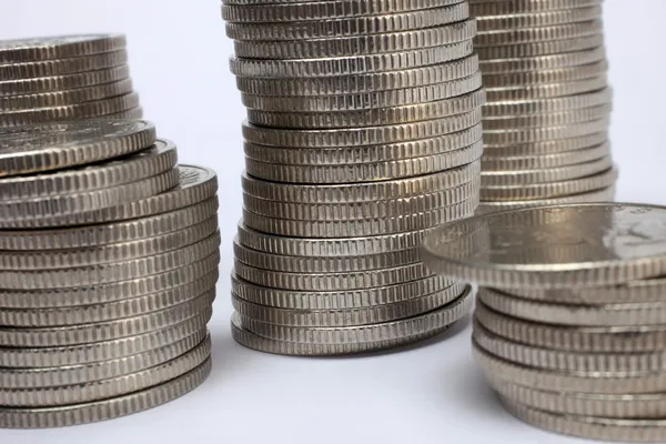 Stacks of money coins Stock Picture