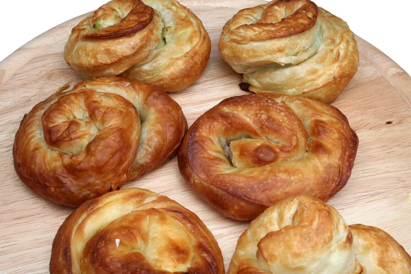 Burek, pie with meat, cheese or spinach — Stock Photo, Image