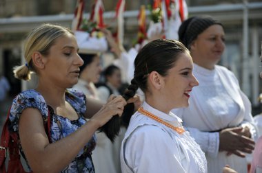 Halk grupları sloga veliko trgovisce Hırvat ulusal kostüm gelen üyeleri