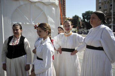 Halk grupları sloga veliko trgovisce Hırvat ulusal kostüm gelen üyeleri