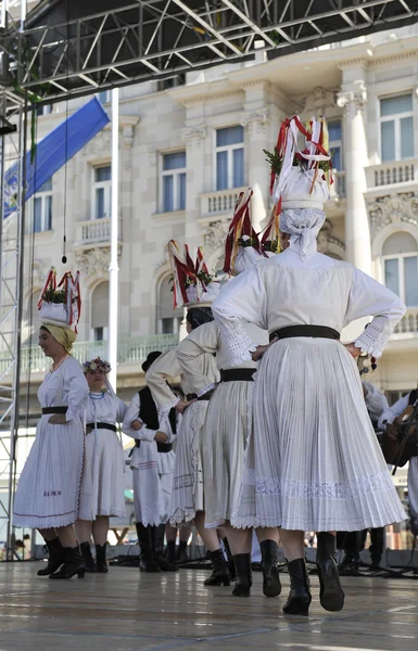 Leden van folk groepen sloga van veliko trgovisce in Kroatische nationale kostuum — Stockfoto