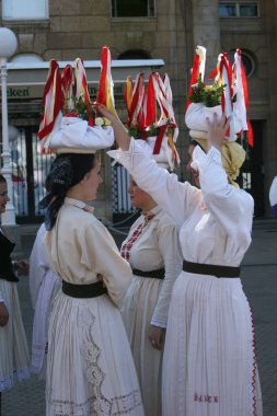 Halk grupları sloga veliko trgovisce Hırvat ulusal kostüm gelen üyeleri