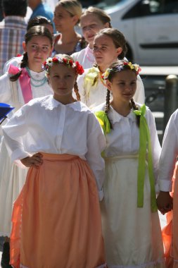 Halk grupları sloga veliko trgovisce Hırvat ulusal kostüm gelen üyeleri