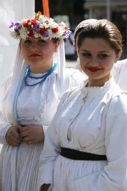 Hırvatistan milli kostüm veliko trgovisce gelen halk grupları sloga üyeleri