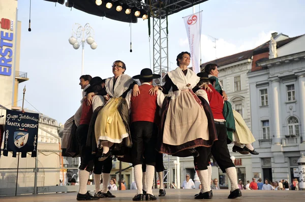 Members of folk groups Santa Gorizia from Italy — Stock Photo, Image