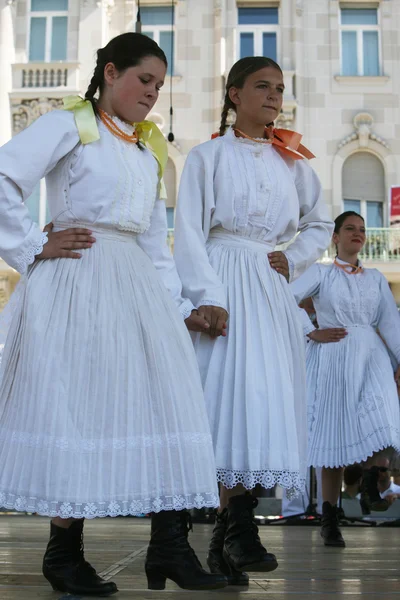 Members of folk groups Sloga from Veliko Trgovisce in Croatia national costume — Stock Photo, Image