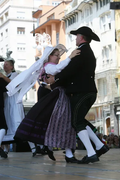 Members of folk groups Schwabischer Albverein in German national costume — Stock Photo, Image