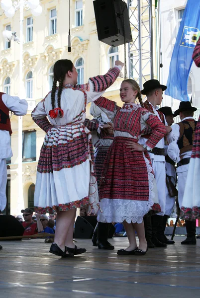 Leden van folkloristische groepen uit bistra in Kroatische nationale kostuum — Stockfoto