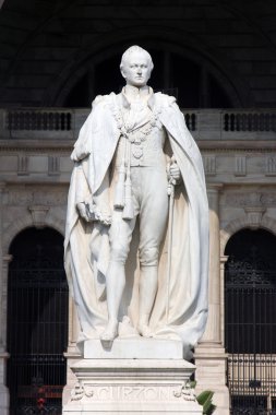 lord curzon heykeli. Victoria Anıtı, Kalküta, Hindistan
