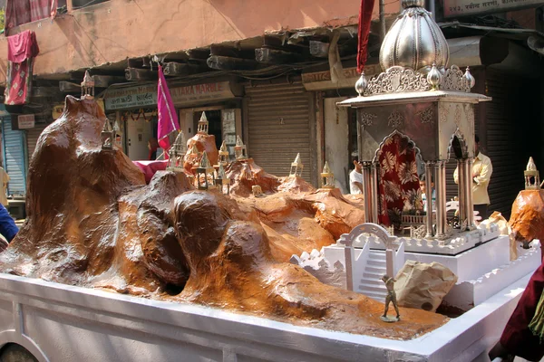 コルカタ、インドでの年間のジャイナ教 digamber 行列 — ストック写真