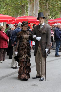 olay zagreb zaman makinesi, eski şehir kostümleri bir mesire yapıldı.