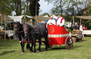 Zagrep yakınındaki antik Roma yerleşmesi andautonija şenliklere Dionysos, düzenlenen
