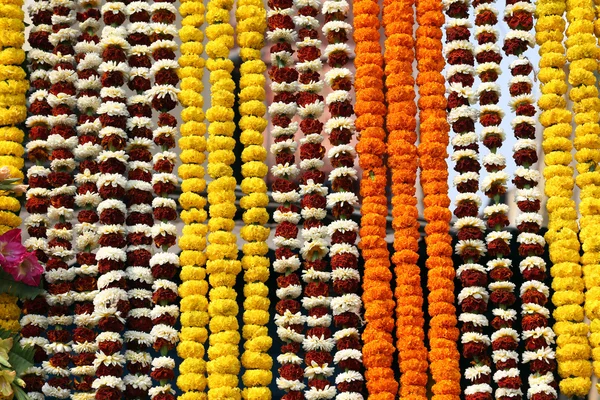Çiçek pazarı Kalküta, Batı bengal, Hindistan — Stok fotoğraf