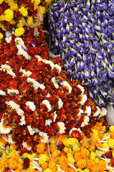 Mercado de flores, Kolkata, Índia — Fotografia de Stock