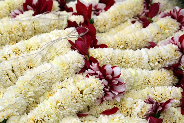 Květinový trh, Kalkata, Indie — Stock fotografie