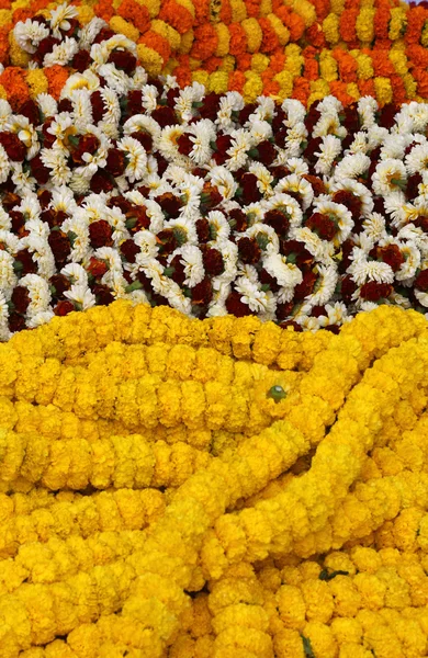 Çiçek pazarı, Kalküta, Hindistan — Stok fotoğraf