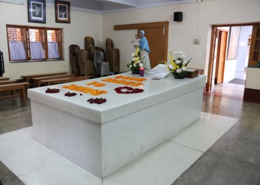 Tomb of Mother Teresa in Kolkata clipart