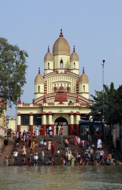 hindu insanlar ghat banyo kolkata dakshineswar kali Tapınağı yakınındaki