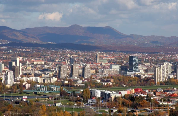 Vista aérea de Zagreb —  Fotos de Stock