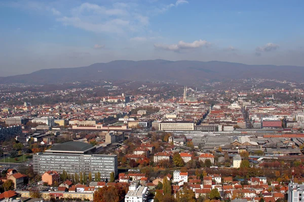Vista aérea de Zagreb — Fotografia de Stock