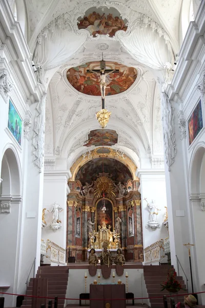 Neumunster collegiale kerk in Würzburg — Stockfoto