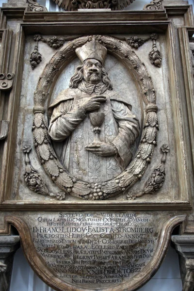 Szczegółów ołtarza, Würzburg Katedra — Zdjęcie stockowe