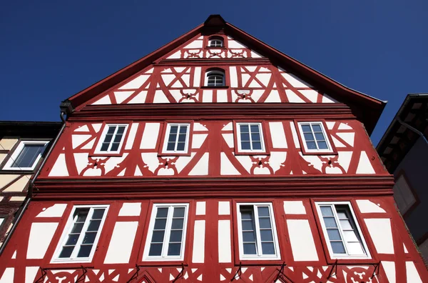 Casa velha de meia-madeira em Miltenberg, Alemanha — Fotografia de Stock