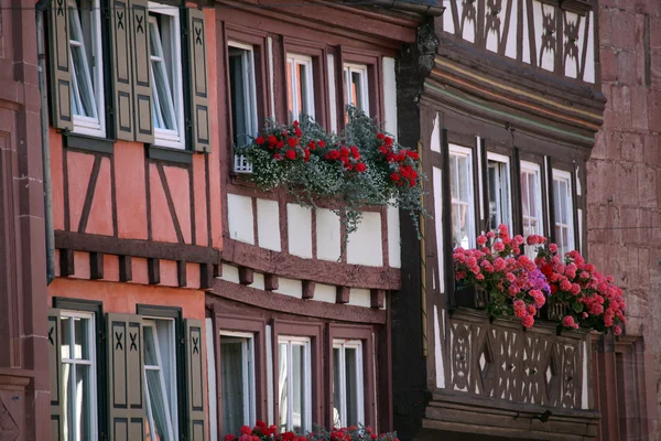 Casa velha de meia-madeira em Miltenberg, Alemanha — Fotografia de Stock